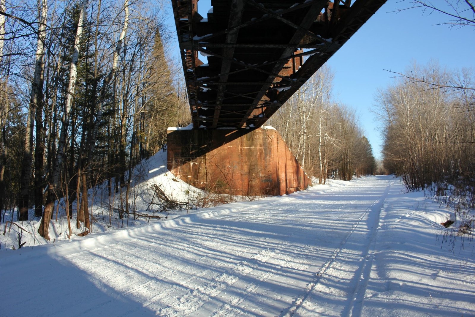 Under bridge